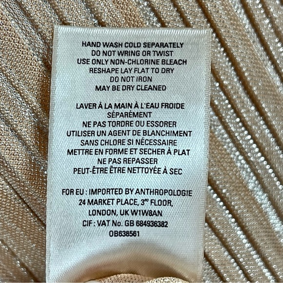 ANTHROPOLOGIE MAEVE AMBRA ROSE PINK SHIMMER METALLIC A-LINE PLEATED SKIRT - Picture 13 of 13